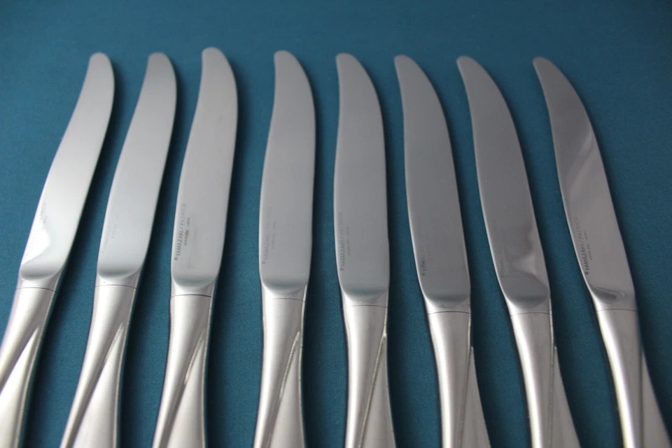 8 Dinner Knives Hollow Yamazaki Patrick ESCAPADE Stainless Japan 9" - Image 3 of 4