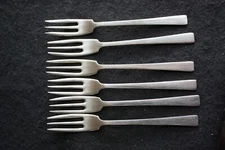 SET of 6 BOAC Cutlery Forks by Atkinson Bros Sheffield England - 176mm