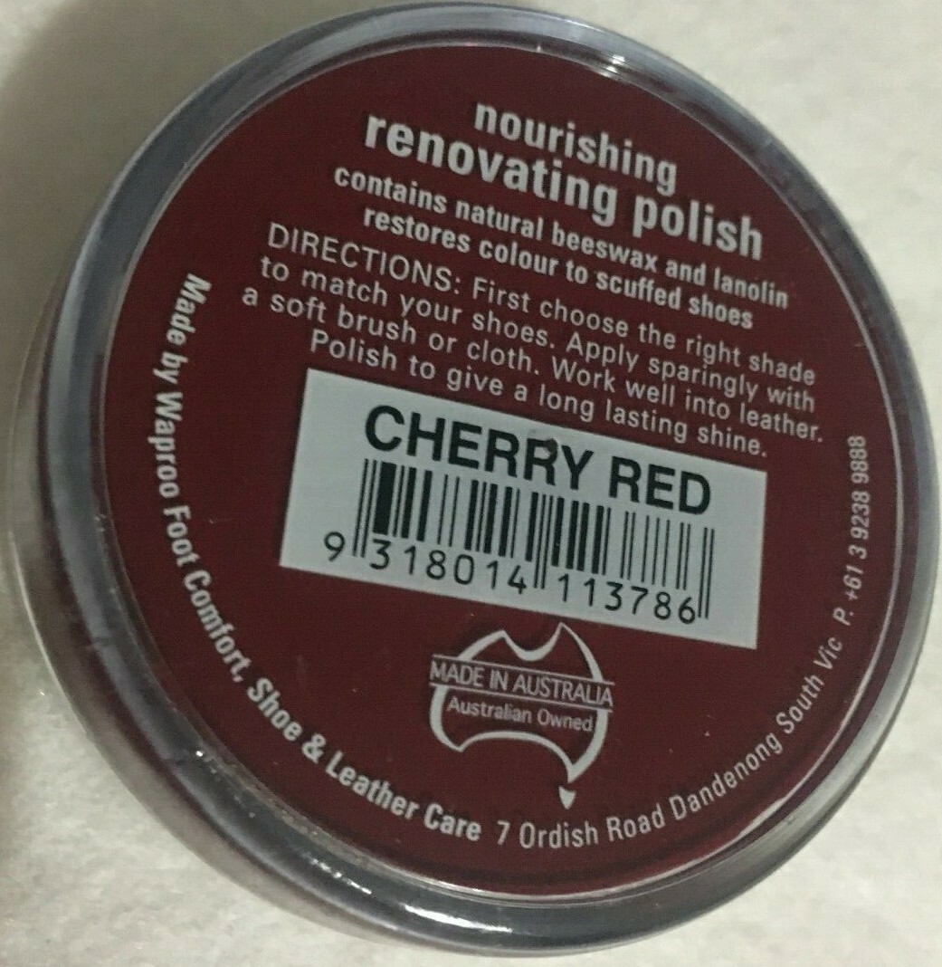 cherry red boot polish