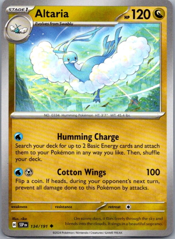 Altaria 92/113 Pokemon Regular Card TCG Cards Tcollecting