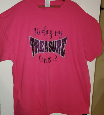 Finding My Treasure T-Shirt  Women's XL Religious Christian