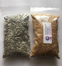 2 BAGS PALO SANTO SAWDUST 60 GR AND California White Sage Smudge Leaf 60 GR