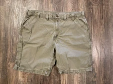 Carhartt Mens Utility Work Shorts Size 44 Canvas Original Fit Style B147 LBR