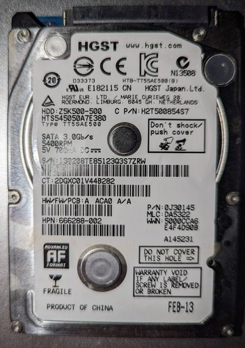 HGST 500 GB Laptop-Festplatte