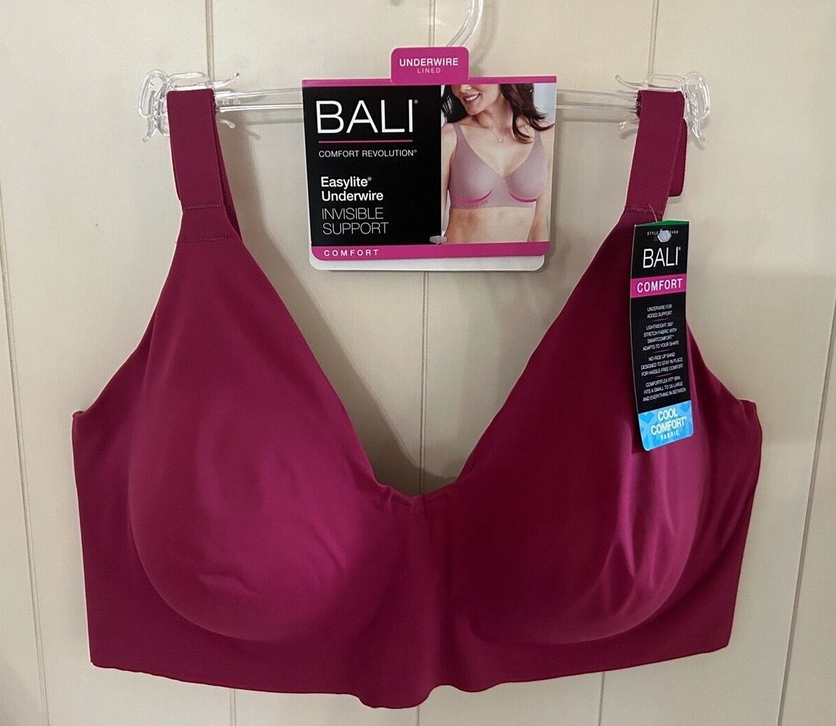 Bali Bra Comfort Revolution Easy Lite Underwire Invisible Support