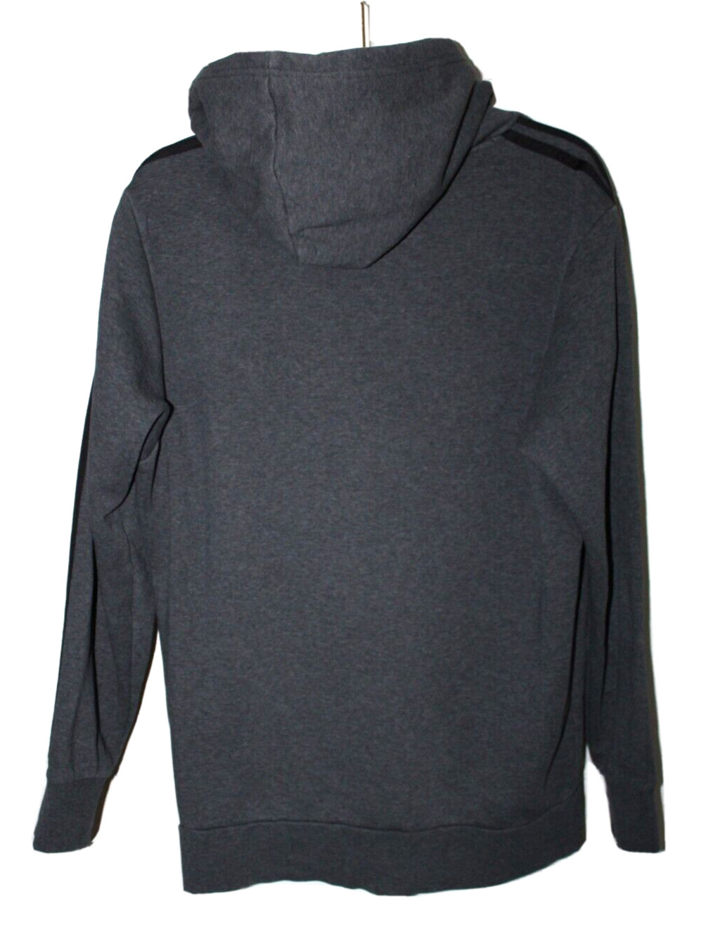 Adidas Essentials Gray Black Pullover Hoodie Swea… - image 8