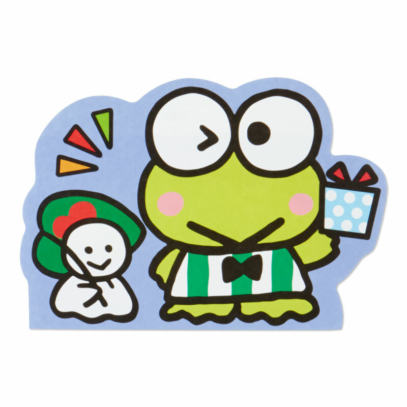 Kerokero Keroppi character-shaped multipurpose card Sanrio