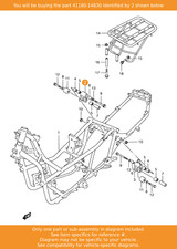 SUZUKI Bracket Set, Crankcase Rh, 41180-14830 OEM