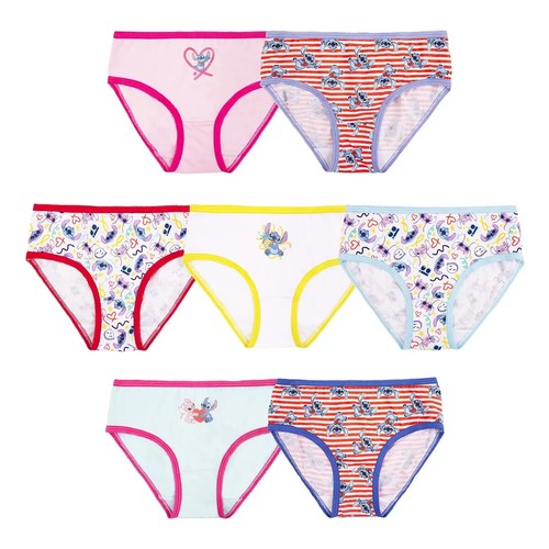 New Disney's Stitch Girls 7-Pack Underwear 4 6 8 - Picture 2 of 2
