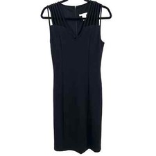 ALI & JAY Black Bodycon Strappy Shoulder Sleeveless Knee Length Dress Size Small