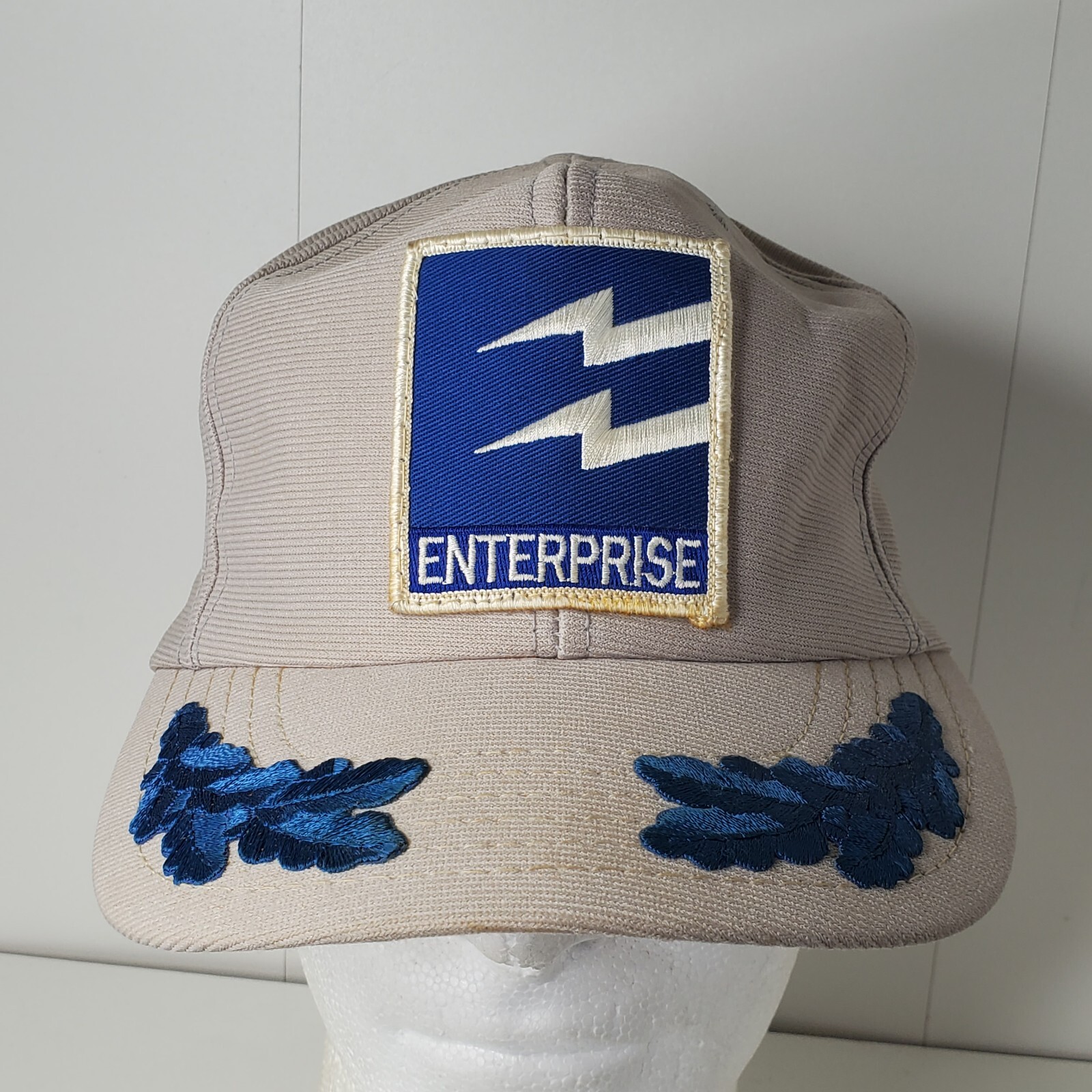 VTG Enterprise Patch Hat Gray Snapback Hat Cap Bl… - image 2