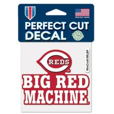 CINCINNATI REDS BIG RED MACHINE PERFECT CUT VINYL DECAL 4" MLB LICENSED