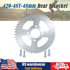 48T 48 Teeth Rear Sprocket For 420 Chain Go Kart Drift Trike ATV Quad Golf Cart