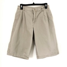 Boys Shorts Tan Size 16 Izod Cotton