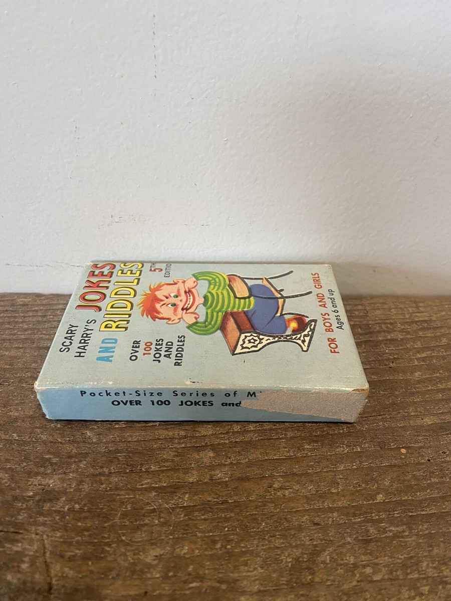 Vintage Warren Paper Products Scary Harry's Jokes And Riddles Card