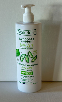Evoluderm Aloe Vera Moisturizing body Lotion for All Skin Types 16.9 Fl Oz