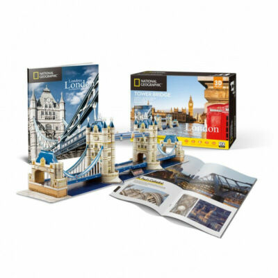 National Geographic London Tower Bridge 3D Jigsaw Puzzle/ Model Booklet  