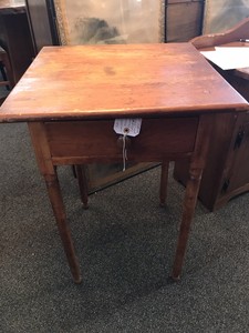 Antique Primitive Farm Side Table Old Wooden Pegs Beautiful Ebay