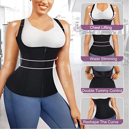 Fajas Reductoras Colombianas Modelador de Cuerpo Entrenador de Cintura Control de Abdomen Prendas para el torso Corsé - Imagen 7 de 28