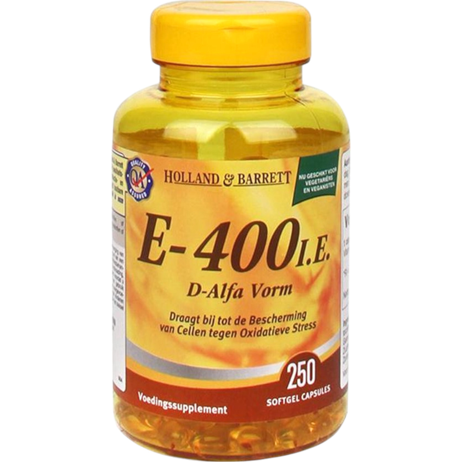 Holland & Barrett Vitamin E 400 IU |Protect Cells | 250 Capsules | 100% ...