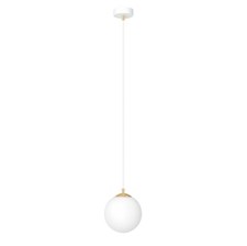 Emibig Lighting Lampada A Sospensione Royal, Bianco Opalino/Bianco, Vetro, E14-image