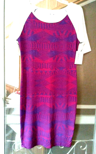 Robe Crayon LuLaRoe Julia – Femme Taille M – Gris – Manches Courtes – NWT