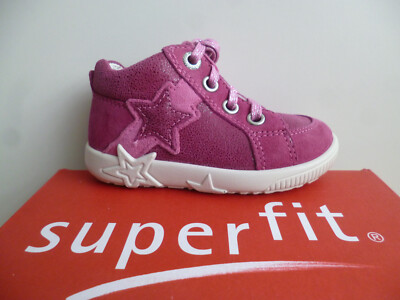 Superfit Kinderschuhe Lauflernschuhe Halbschuhe Schuhe rosa Leder 00438