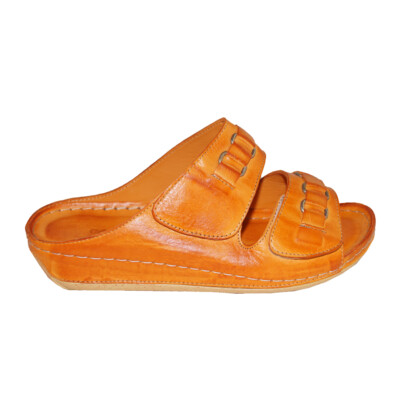 Gemini,Damenlederpantolette,orange Gr. 37 - 42