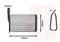 Van Wezel WäRmetauscher Innenraumheizung *** Ir Plus *** 43006087 FüR Renault 11
