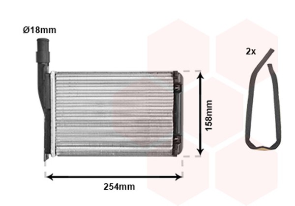 Van Wezel WäRmetauscher Innenraumheizung *** Ir Plus *** 43006087 FüR Renault 11-image