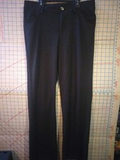 Lee Riders Size 10M Dress Slacks Black Knit Stretch Straight Leg Pants