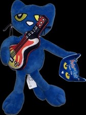 RARE TAG ERROR Pete the Cat Guitar Pete 11" Plush Doll NEW WITH TAGS NWT W