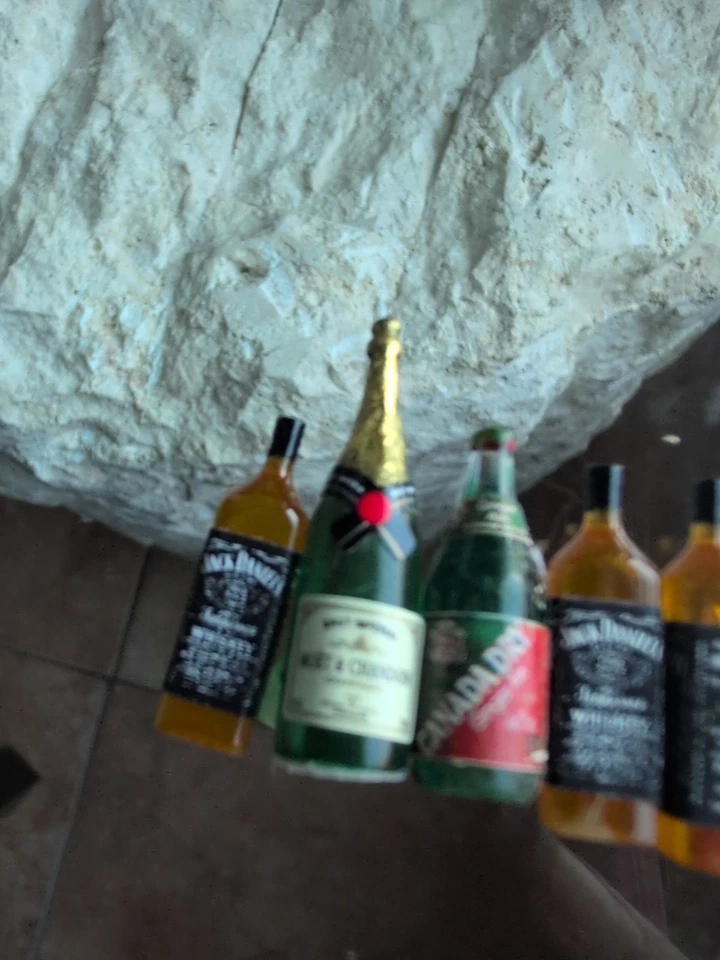 Barbi娃娃屋微型饮料迷你啤酒酒精酒瓶混合套装8件 — 第 2/4 张图片