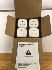 Amazon Basics Single Outlet Indoor Wi-Fi Smart Plug, works with Alexa only..