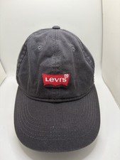 LEVIS Youth Boys Snapback Hat One Size Black w/Red 100 Cotton NEW
