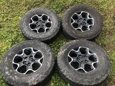 17 Inch 5 Hole Jeep Rims With Old Tires