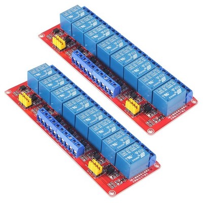 2PCS 24V Relay Module with Optocoupler Isolation High and Low Level Trigger R...