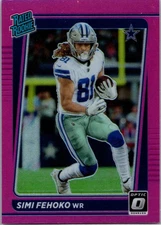 2021 Donruss #P-292 Simi Fehoko Optic Rated Rookie Preview Pink