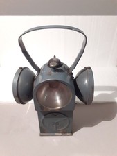 Original Eisenbahn ÖBB Handlampe, Signallampe elektrisch, dreifarbig