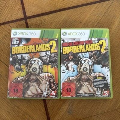 Borderlands 2 & Add On Content Pack XBox 360 CIB Microsoft -Sehr guter Zustand-