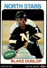 1975 Topps #16 Blake Dunlop  North Stars 5 - EX
