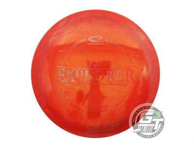 USED Latitude 64 Opto Explorer 170g Red Silver Stamp Distance Driver Golf Disc