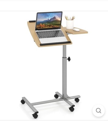 Mayline 950CHS Laptop Caddy - RARE Chestnut Finish - Mobile Adjustable Desk NIB