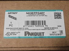 Panduit NetKey 48-Port Cat5e Punchdown Patch Panel NK5EPPG48Y STSI