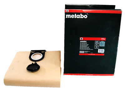 Metabo 6.31935 25L Paper Dust Bags Suit ASA2025,ASR2025,ASR25 L SC  5 Bags T2637