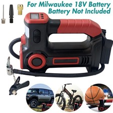 Cordless Car Tyre Inflator Pump Air Compressor Machine For Milwaukee 18V Battery