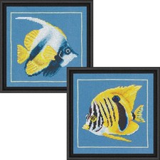 LanArte Fish Friends Set Counted Cross-Stitch Kit