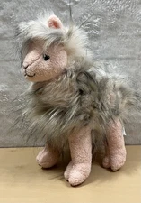 Mary Meyer Llama Alpaca Plush 11 Inch Peach Fluffy Frosted Fur Stuffed Animal