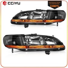 Pair 2pcs For 1998-2002 Honda Accord Headlight Assembly Black Housing Leftright Pair 2pcs For 1998-2002 Honda Accord Headlight Assembly Black Housing Leftright