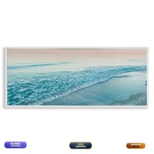 Stupell Industries Luminous Sunset Beach Coastal Landscape 13 X 30 Inch Framed